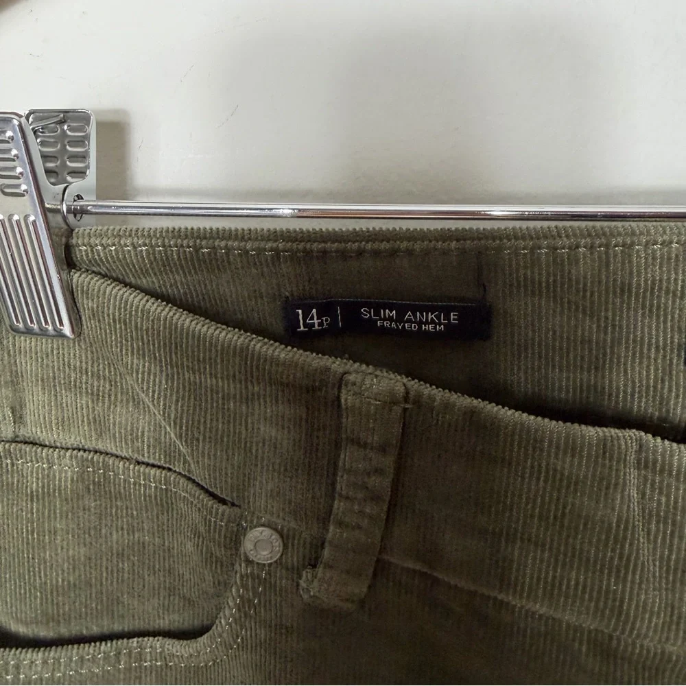 NEW $99 Talbots Women’s Slim Ankle Corduroy Straight Pants Frayed hem - Picture 4 of 11